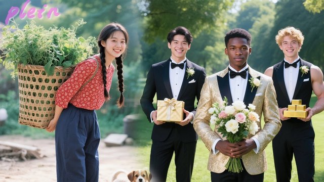 Les millionnaires de trois pays demande en mariage d'une fille de la campagne. L'amour arrive#drame