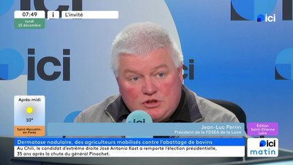 DNC et Mercosur : Jean-Luc Perrin, président de la FDSEA dans la Loire