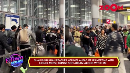 Shah Rukh Khan & AbRam Khan meet Lionel Messi in India; Handshake video goes VIRAL