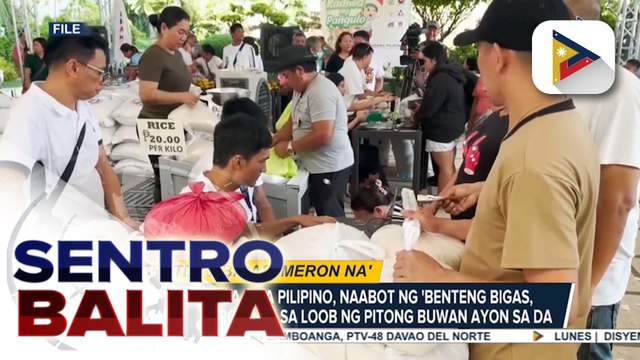 Halos 1-M na mga Pilipino, naabot ng 'Benteng Bigas, Meron na' program sa loob ng pitong buwan ayon sa D.A.