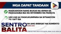 DOH, nagpaalala sa publiko na maging maingat sa damdamin ng bawat isa sa mga Christmas party at reunion