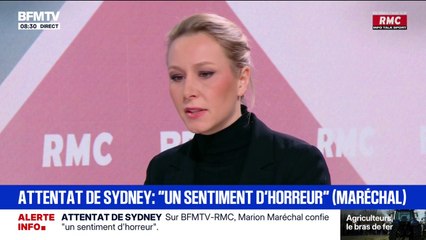 Attaque terroriste à Sydney: "Un sentiment d'horreur", affirme Marion Maréchal