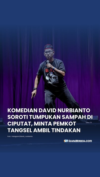 Komedian David Nurbianto Soroti Tumpukan Sampah di Ciputat, Minta Pemkot Tangsel Ambil Tindakan