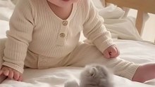 Baby Finally Catches The Cat And Can't Stop Laughing! 👶🐱 | Pure Joy Moment