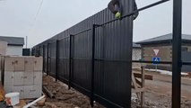 How to Build a Stylish Fence - Full Construction Process(360P)