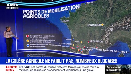 LES ÉCLAIREURS - Colère agricole: voici où sont situés les points de blocages