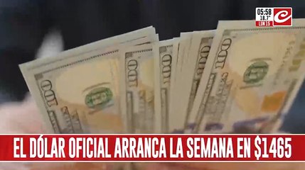 El dólar oficial arranca la semana en 1465 pesos: ¿continuará su tendencia al alza?
