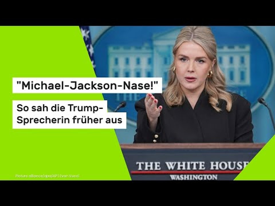 'Michael-Jackson-Nase!' So sah die Trump-Sprecherin früher aus