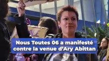 "Fière d’être une sale conne" : les images de la manif Nous Toutes 06 avant le spectacle d’Ary Abittan à Cannes
