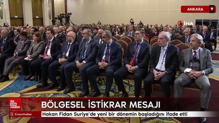 Hakan Fidan Suriye’de yeni bir dönemin başladığını ifade etti