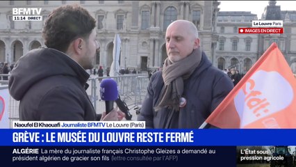Grève au Louvre: "Un ras-le-bol général", selon Alexis Firitche, secrétaire général de la CFDT-Culture
