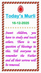 🇲🇰 Today’s Murli 16 December 2025 English | Today Murli in Male Voice | BRAHMA KUMARIS Murli in Eng