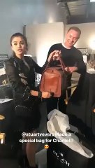 Selena Gomez Has The Cutest Reaction When Designer Gives Her Custom Bag For Her Pup Charlie