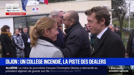 Collège incendié à Dijon: Laurent Nuñez, ministre de l'Intérieur, et Édouard Geffray, ministre de l'Éducation nationale, sont arrivés sur place