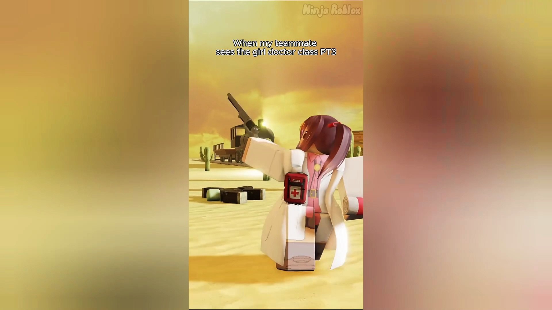 ⁣When my teammate sees the girl doctor class ☠️ PT3 - Roblox Dead