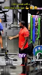 I did a prank with a 32KG mop in the gym #trolllife #funny #gym #prank