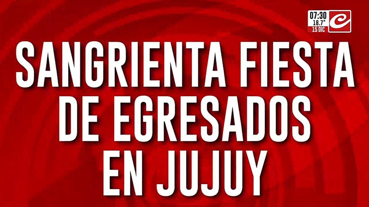 Fiesta de egresados termina con pibe de quince...