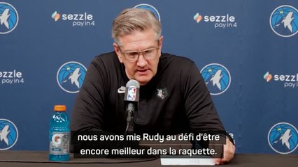 Timberwolves - Finch : "Nous avons mis Gobert au défi d'être encore meilleur dans la raquette"