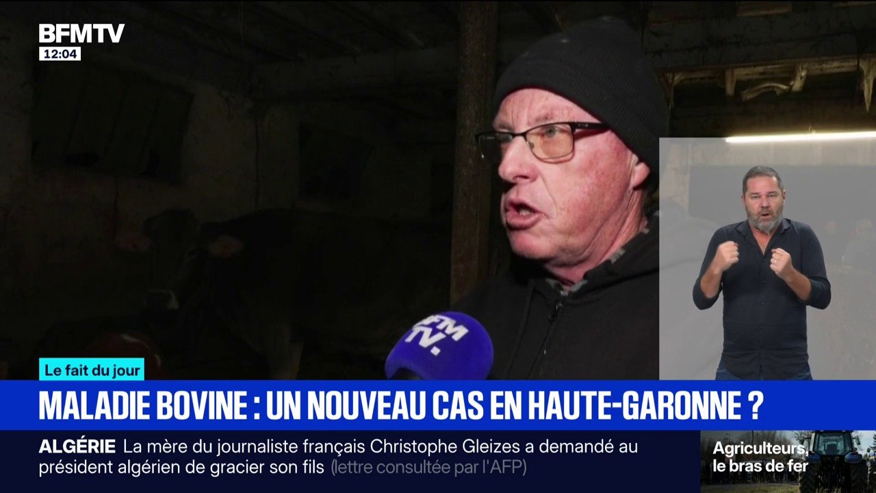 "Les bêtes qu'on a, on y tient": l'émotion de Christian, éleveur, dont une des bêtes est suspectée d'être atteinte de la dermatose nodulaire