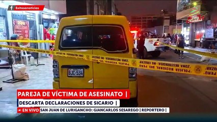 Pareja de víctima de asesinato descarta declaraciones del sicario