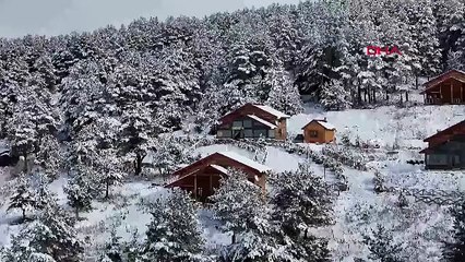 Dumanlı Tabiat Parkı beyaz gelinliğini giydi