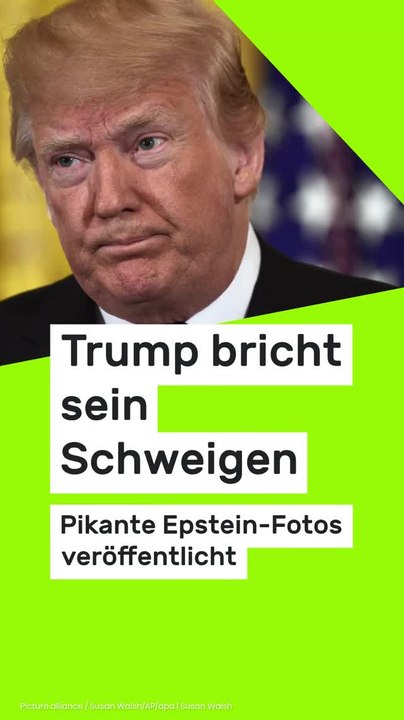 No Glomex Donald Trump: Pikante Epstein-Fotos veröffentlicht - Trump bricht sein Schweigen