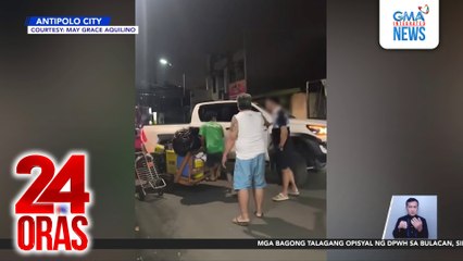 Driver na nanakit ng lalaking nagkakariton, pinatawan ng 90-day suspension ng LTO | 24 Oras