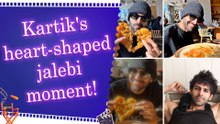 Kartik Aaryan savours heart-shaped jalebi and fafda during Ahmedabad visit