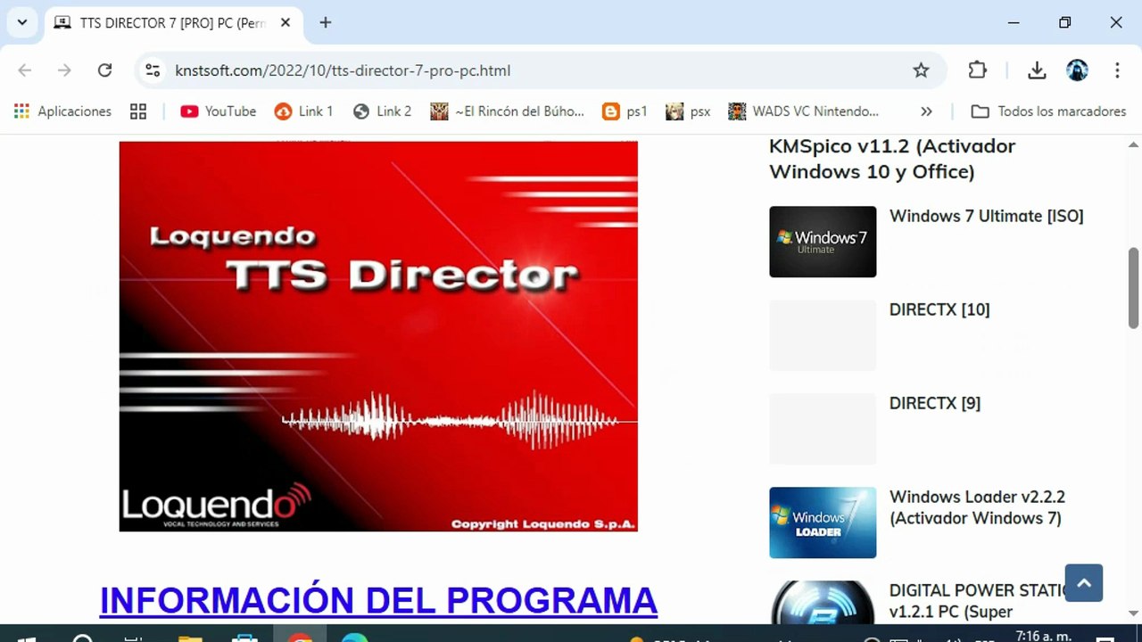 ✅Como Descargar/instalar Loquendo TTS 7 DIRECTOR [2026]