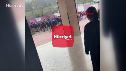 Okul müdürü öğrenciyi yakasından tutup yere savurdu!