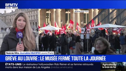 "Je les soutiens, mais c'est dommage": la déception des visiteurs du Louvre devant les portes closes du musée