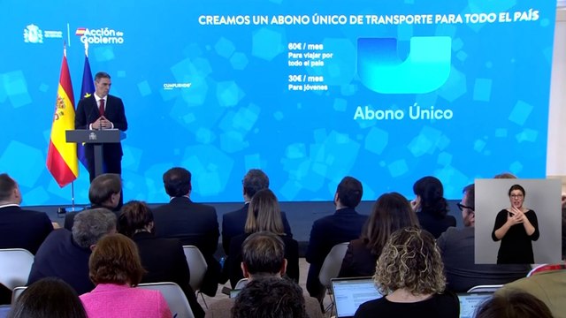 El Gobierno aprobará un abono único de transportes de 60 euros para viajar por todo el país