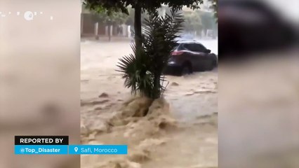 Torrential rains caused severe flooding in Safi, Morocco