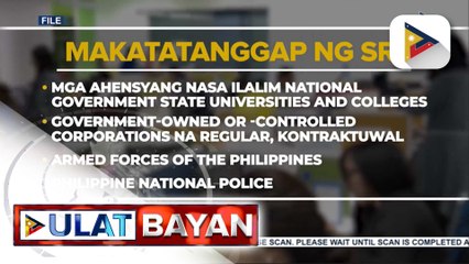 Pamamahagi ng SRI sa mga empleyado ng gobyerno at gratuity pay sa mga job order at COS, sinimulan ngayong araw | ulat ni Cleizl Pardilla