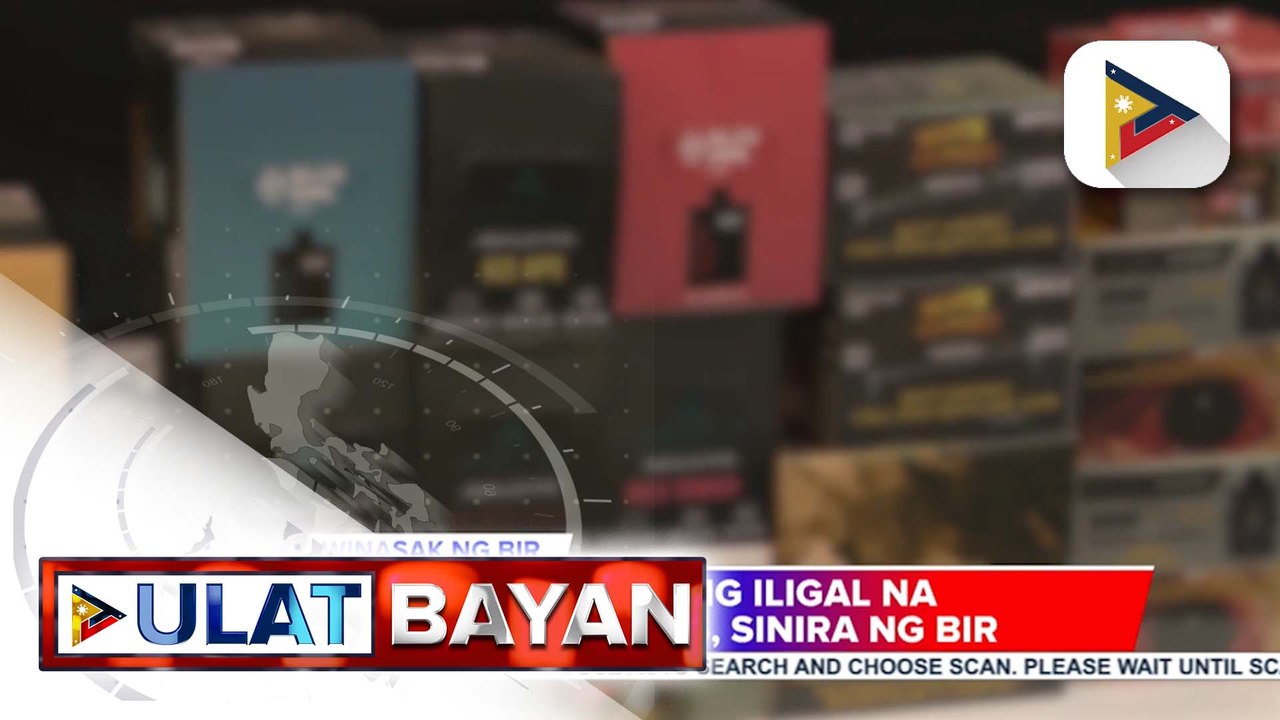 Halos 450-K units ng ilegal na vape products, winasak ng BIR | ulat ni Denisse Osorio