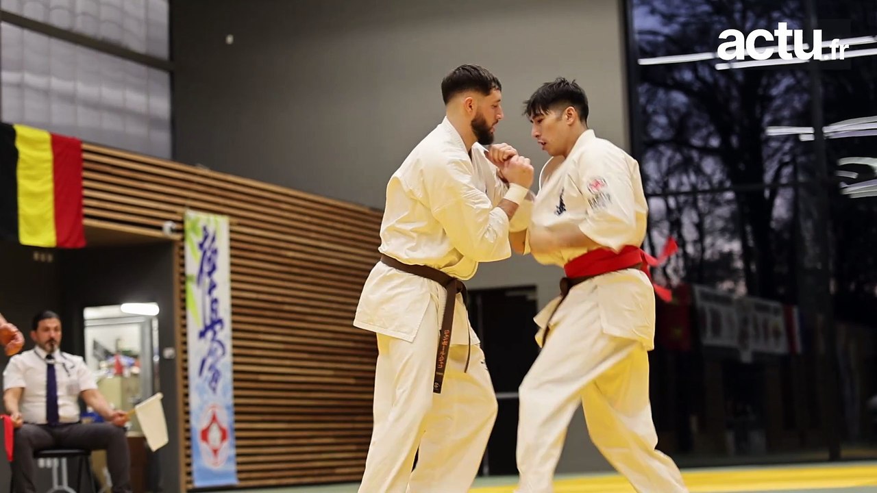 KYOKUSHIN. 28e Open de Bayeux 2025 - Finale élites seniors internationales - Gino Cosentino (ACBB) vs Dylan Blatry (Nonancourt)