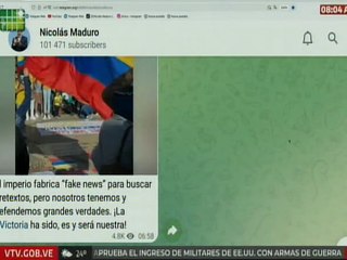 Pdte. Maduro: El imperio fabrica "fake news", pero nosotros tenemos y defendemos grandes verdades