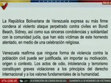 Comunicado | Venezuela condena ataque perpetrado contra población civil en Sídney