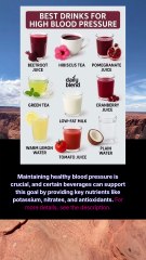 best drinks for high blood pressure