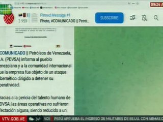 Comunicado | PDVSA denuncia enfáticamente ataque cibernético dirigido a detener su operatividad