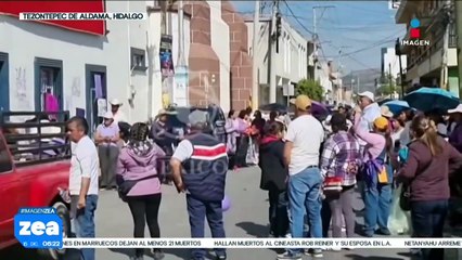 Habitantes de Tezontepec, Hidalgo, exigen justicia por feminicidio de Rocío