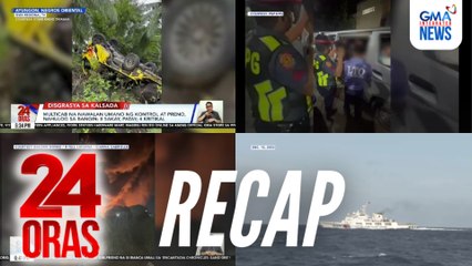 24 Oras: (Part 1) 8 patay nang mahulog ang multicab sa bangin | Kabi-kabilang sunog bago magpasko | PCG vessel na hinarass ng mga barko ng China, atbp.