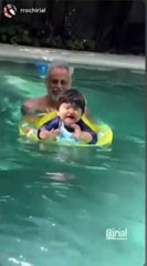 Apareció un video de Jorge Rial junto a su nieto Amadeo, mientras Morena Rial continúa detenida