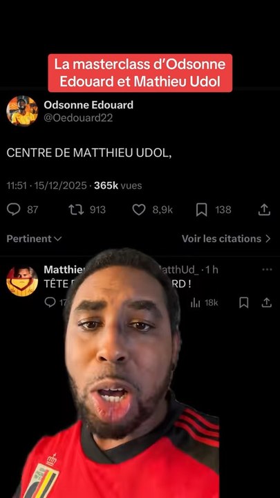 Centre de Mathieu Udol tête d’Odsonne Edouard