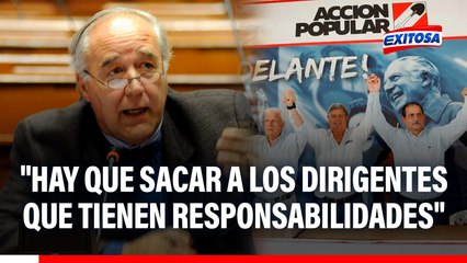 Víctor Andrés García Belaunde tras exclusión de Acción Popular: "Hay que sacar a los dirigentes que tienen responsabilidades"