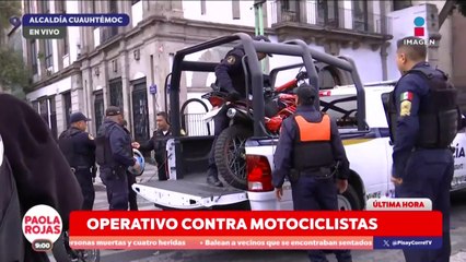 Operativo en el Centro Histórico contra motociclistas | DPC con Paola Rojas