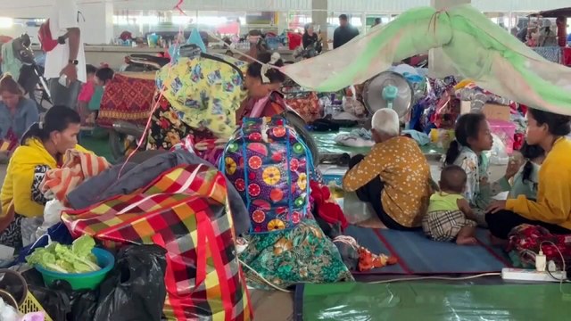 Más de 300.000 desplazados en Camboya, cerca de la frontera con Tailandia