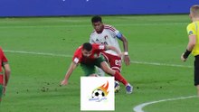 نهاية الشوط الاول بتقدم المنتخب الوطني المغربي