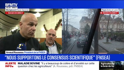 "Notre ambition c'est de tuer le moins de vaches possible", affirme Arnaud Rousseau de la FNSEA