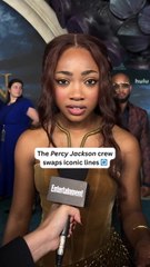 The 'Percy Jackson' Crew Swaps Iconic Lines